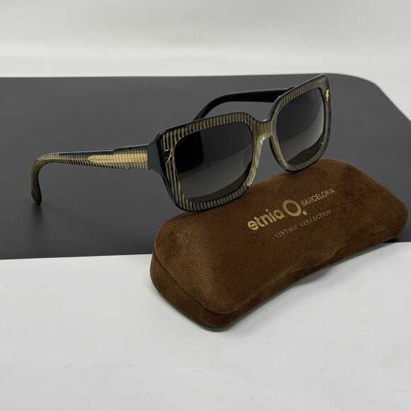 DAVID BOWIE ETNIA BARCELONA Sunglasses ZIGGY STARDUST BLACK GOLD Scratched Lense main image 9